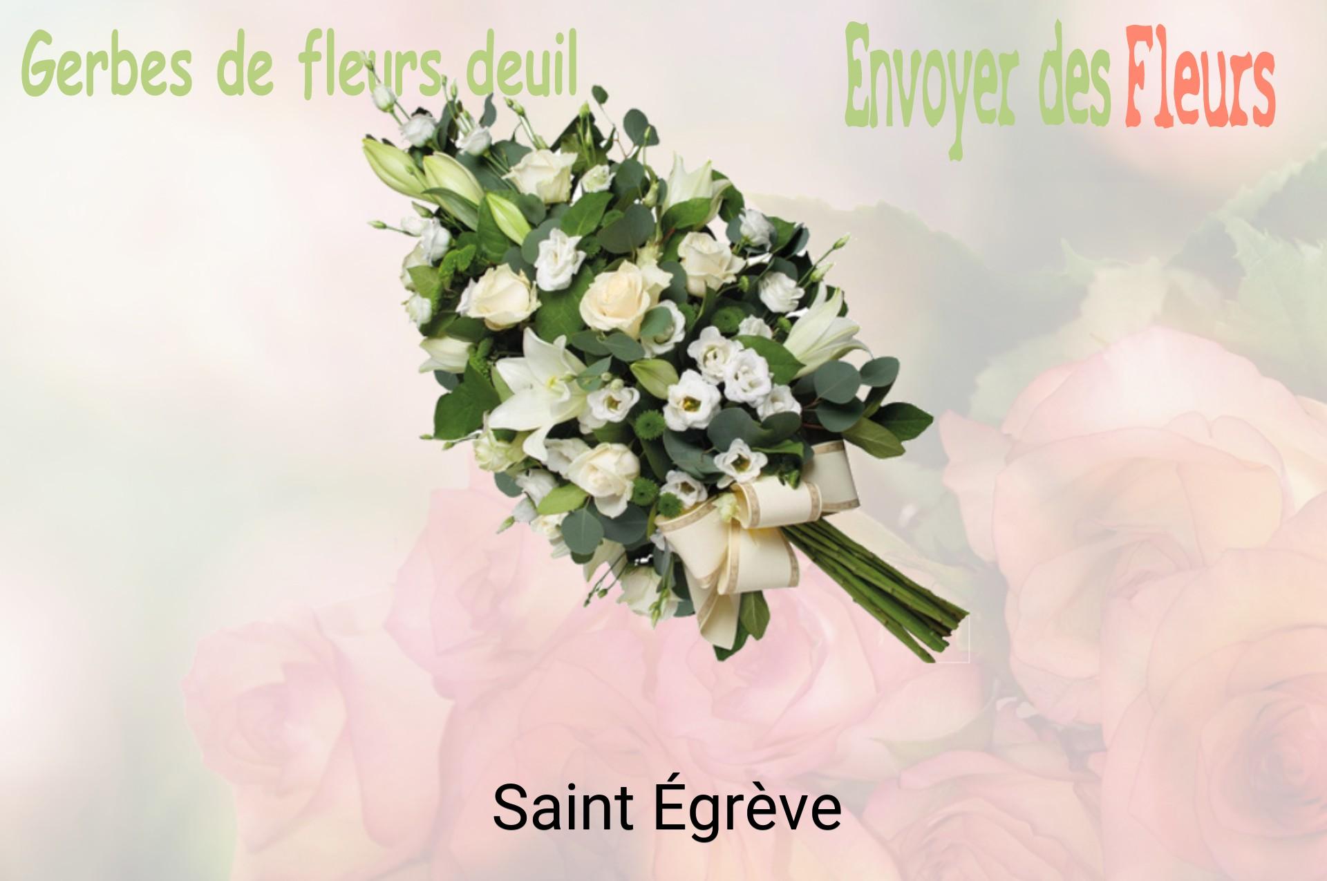 Gerbe de fleurs de deuil livrée à Saint-Égrève